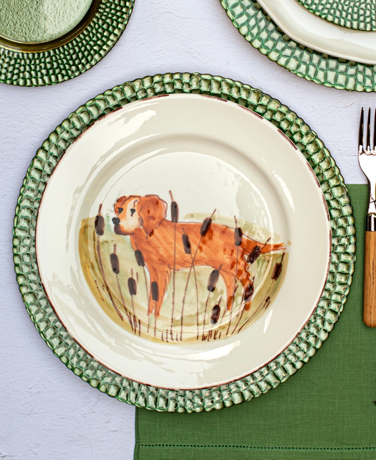 Vietri Pelli Glass Charger Plate