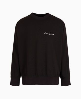 Men's Striped Sleeve Logo Sweatshirt