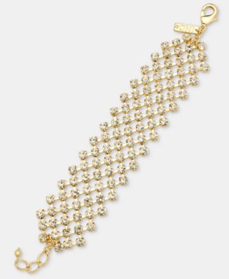 Crystal Net Statement Bracelet
