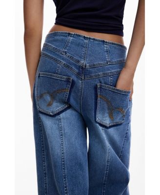 Women's Balloon jeans with seams