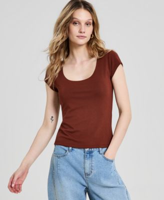 Women's Scoop-Neck Short-Sleeve T-Shirt