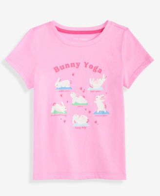 Girls' 12M-5T Bunny Yoga Tee