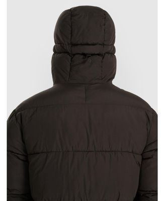 Men's down jacket with synthetic filling - khaki