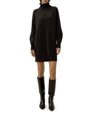 Women's Wool-Cashmere Turtleneck Sweater Dress