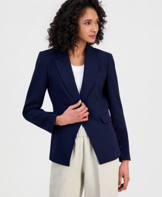 Women's One-Button Peak-Lapel Blazer