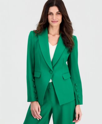 Women's One-Button Peak-Lapel Blazer