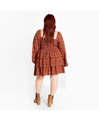 Women's Dahlia Print Mini Dress