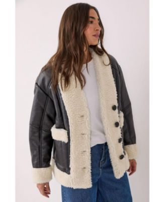 Women's Borg Bonded 80s Aviator Jacket