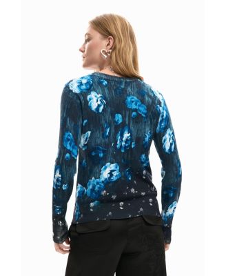 Women's Lightweight floral sweater