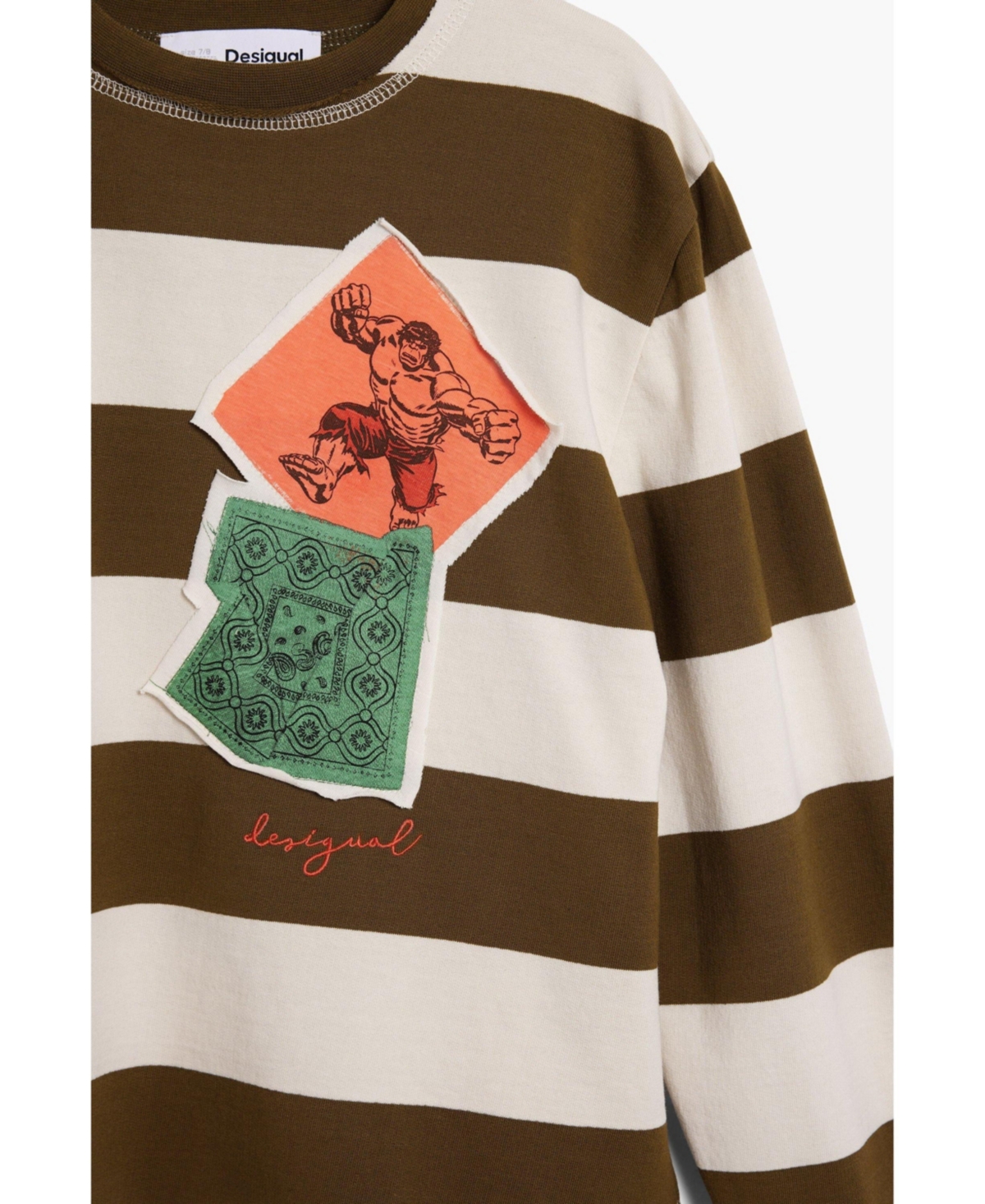 Desigual Boys Boys's Striped sweatshirt hulk