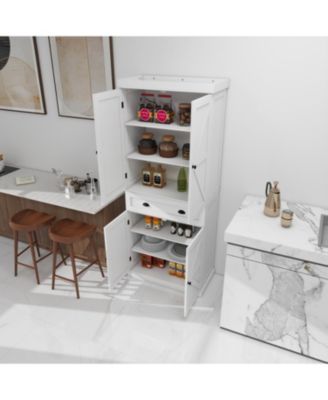 Four-Door, One-Drawer Cabinets, Metric Hinge Full Cover Door Panel