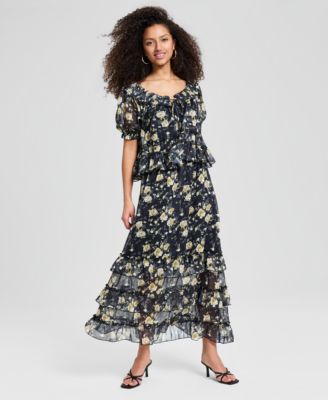 Women's Tiered Maxi Skirt