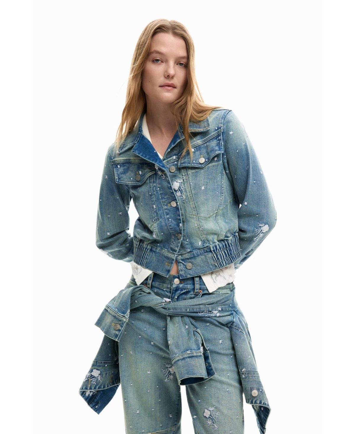 Desigual Women's Trucker jacket with embroidery