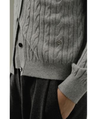 Women's Cable-Knit Baby Cashmere Cardigan