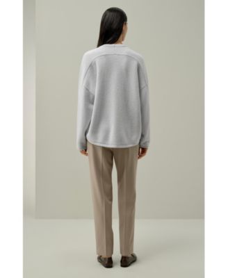 Women's Boucle Knit Silk-Cashmere Sweater