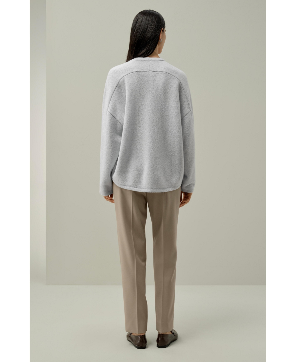 Lilysilk Women's Boucle Knit Silk-Cashmere Sweater