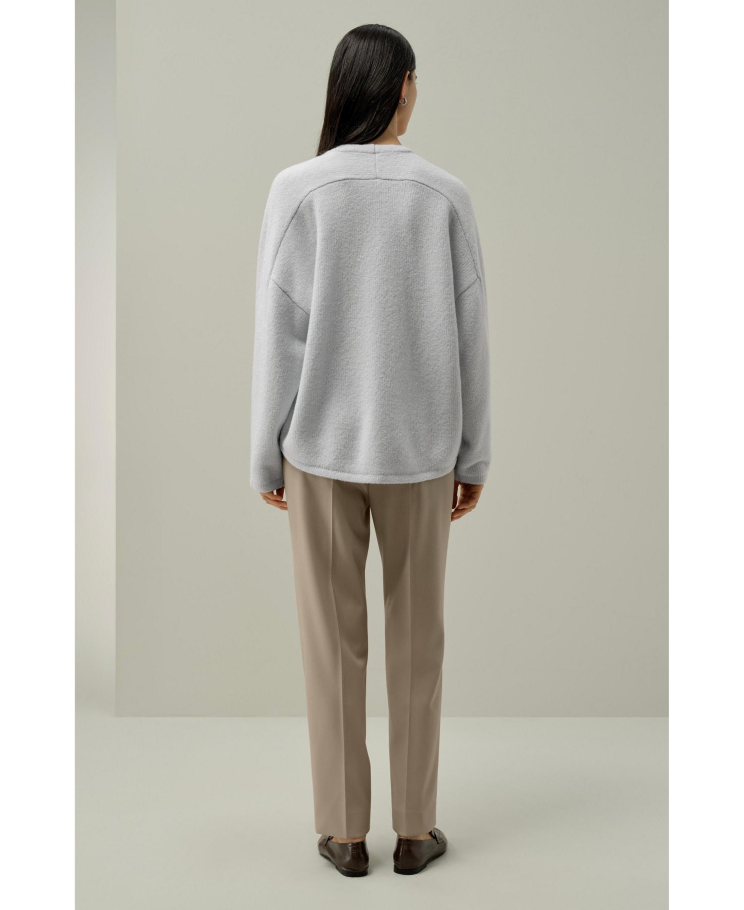 Women's Boucle Knit Silk-Cashmere Sweater