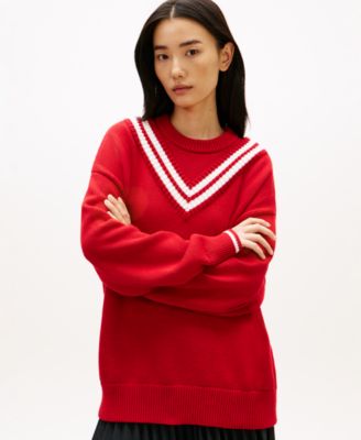 Women's Varsity Cricket Crew Neck Sweater