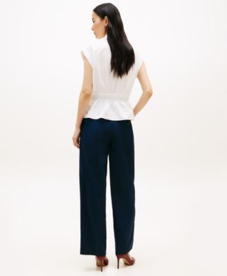 Women's Smocked Waist Shirt