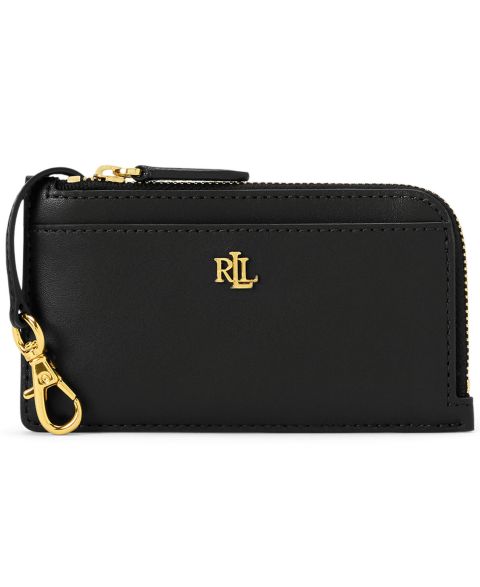 Женские Lauren Ralph Lauren Leather L-Zip Card Case Wallet