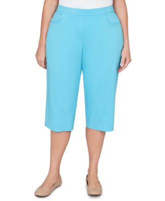 Plus Size Classic Pastel Millenium Allure Clamdigger Pants