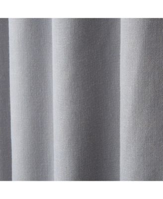 Arlo Linen Solid Linen 100% Blackout, Back Tab/Rod Pocket Top Curtain Panels 50"x96" (Set of 2)