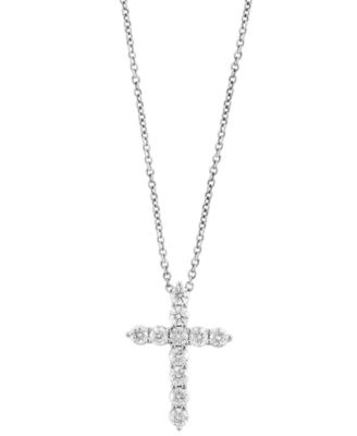 Diamond Pendant Necklace (3/4 ct. t.w.) in 14k White Gold