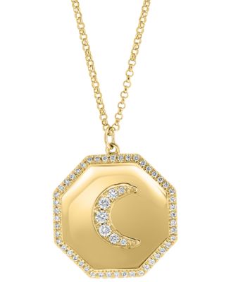 Diamond (1/4 ct. t.w.) Pendant Necklace in 14k Yellow Gold