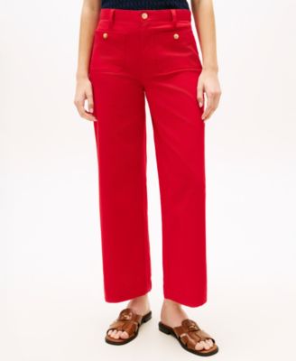 Women's Twill Patch Pocket Chinos Pants