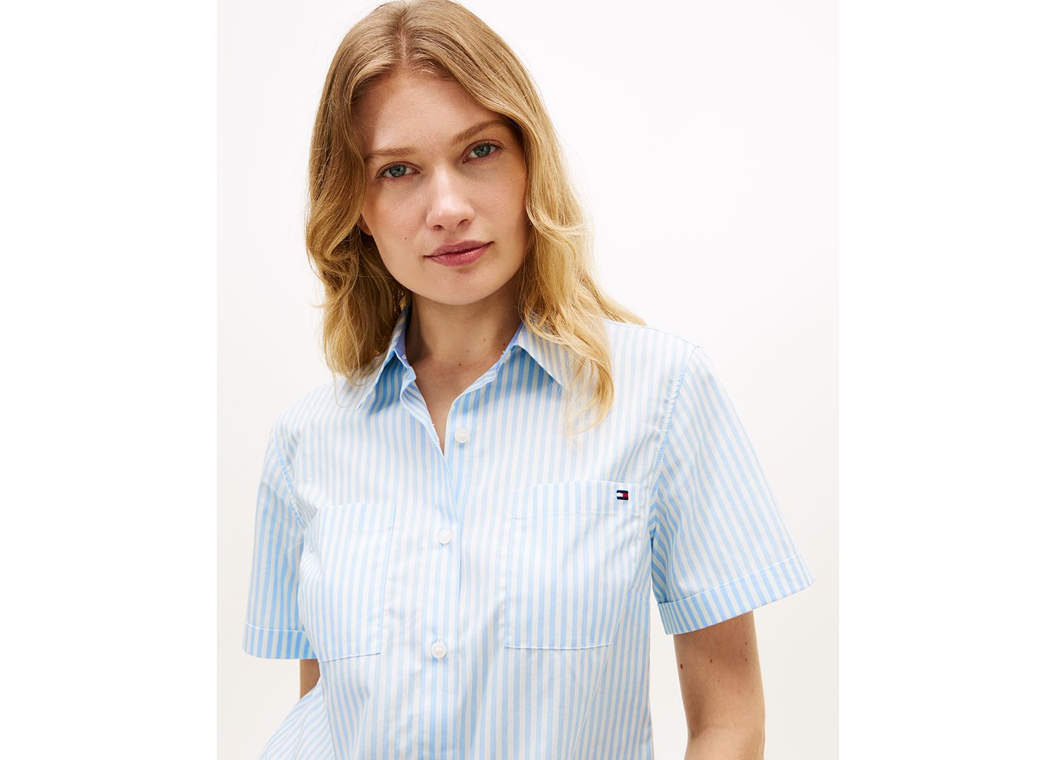 Women's Classic Poplin Short-Sleeve Shirt