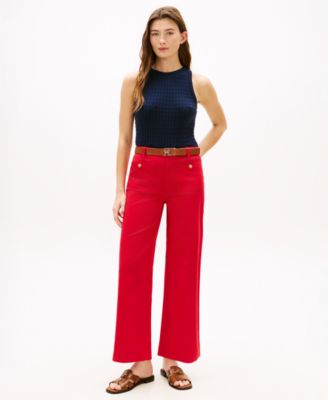 Women's Twill Patch Pocket Chinos Pants