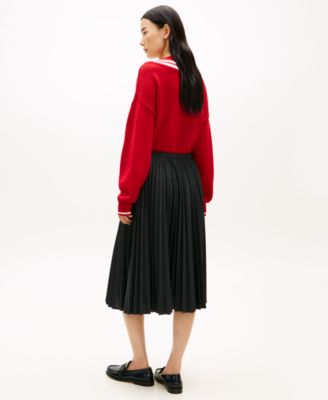 Women's Check Pleated Skirt