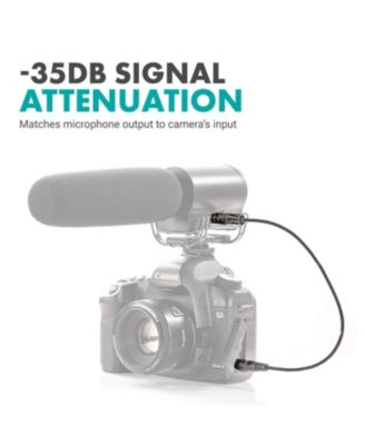 MV-RC100 3.5mm Male Line-in to Male Microphone Attenuator Cable