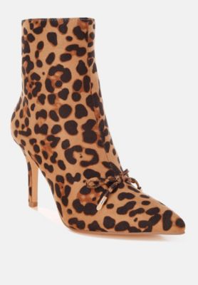 Women's Vilda Leopard Print Stiletto Boots