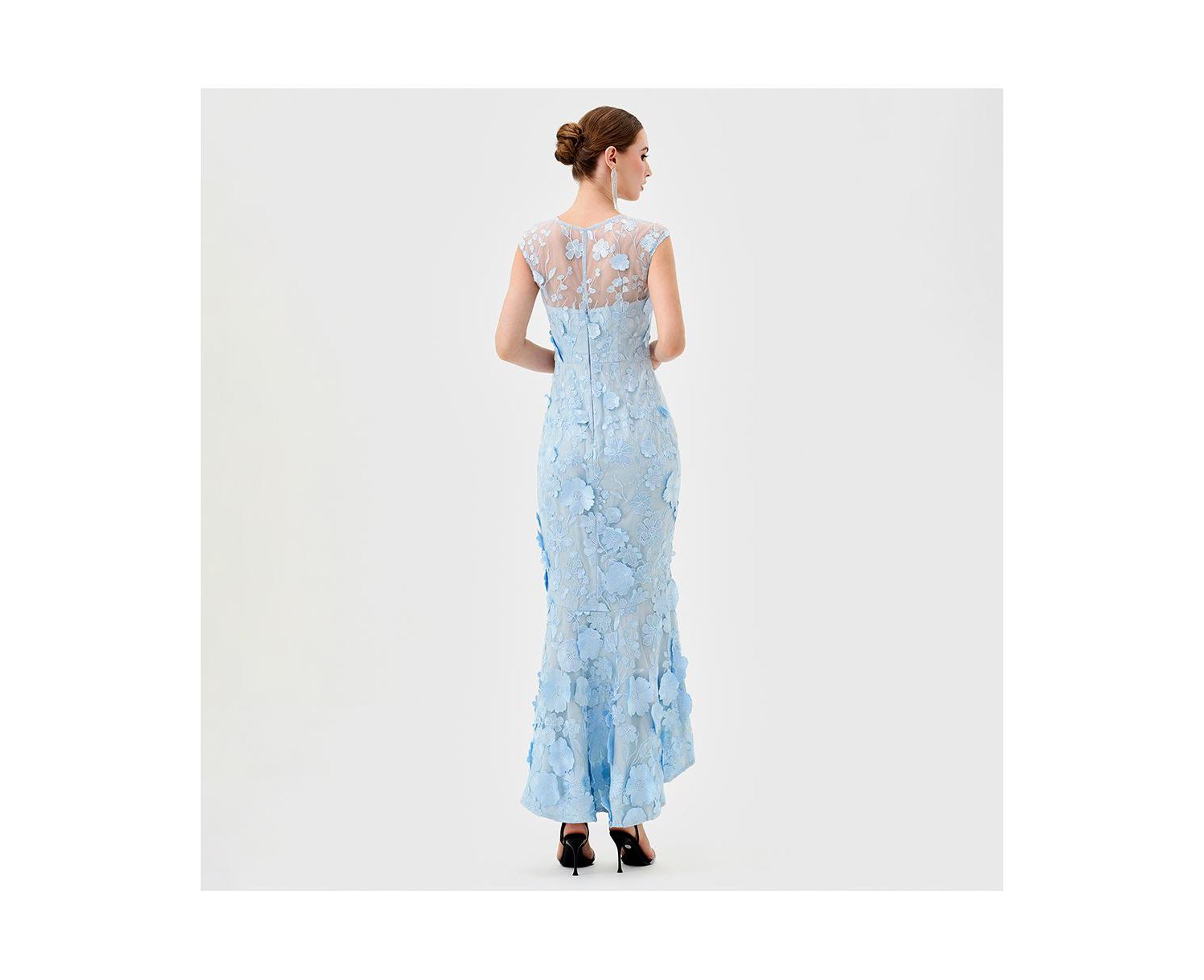 Women's Freyja Cap Sleeve Hi Lo Midi
