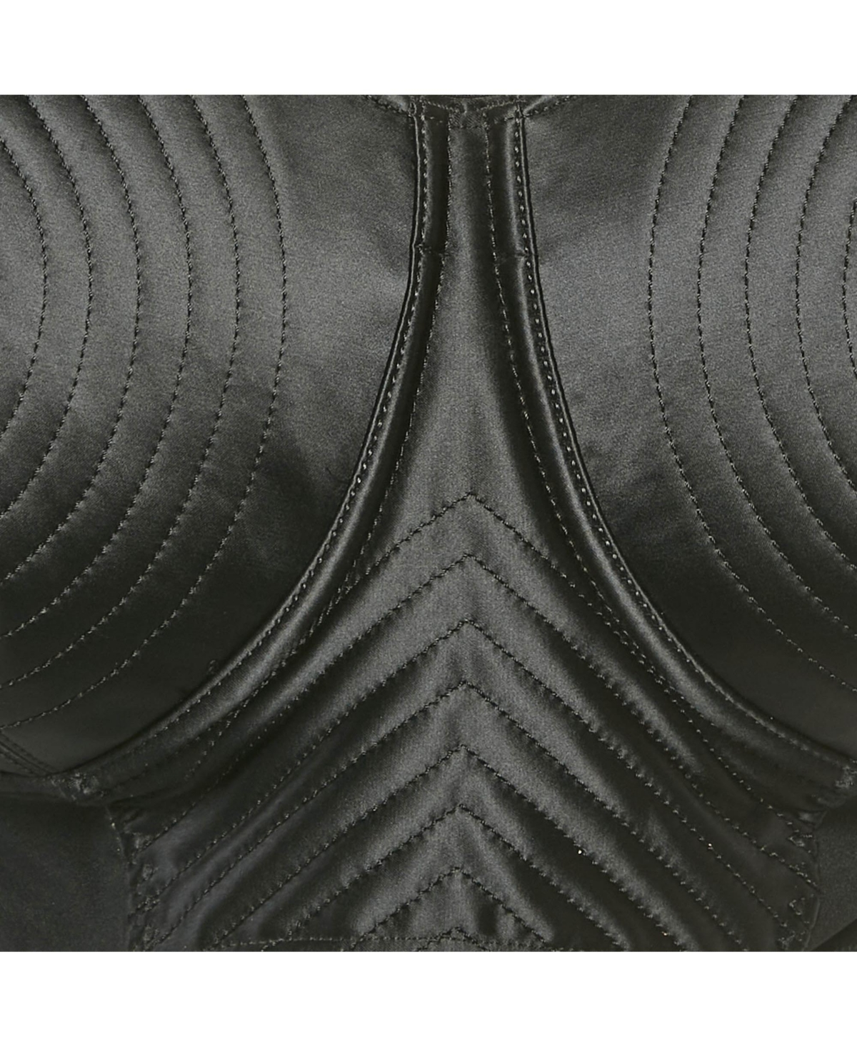 Pre-Owned Jean Paul Gaultier Women's X Lotta Volkova Black Satin Bra Top