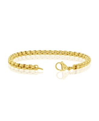 Stainless Steel, Round Box Chain Bracelet
