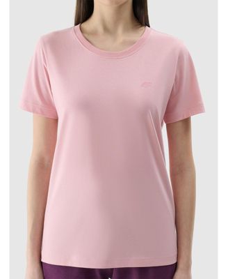 Women's regular plain T-shirt - pink