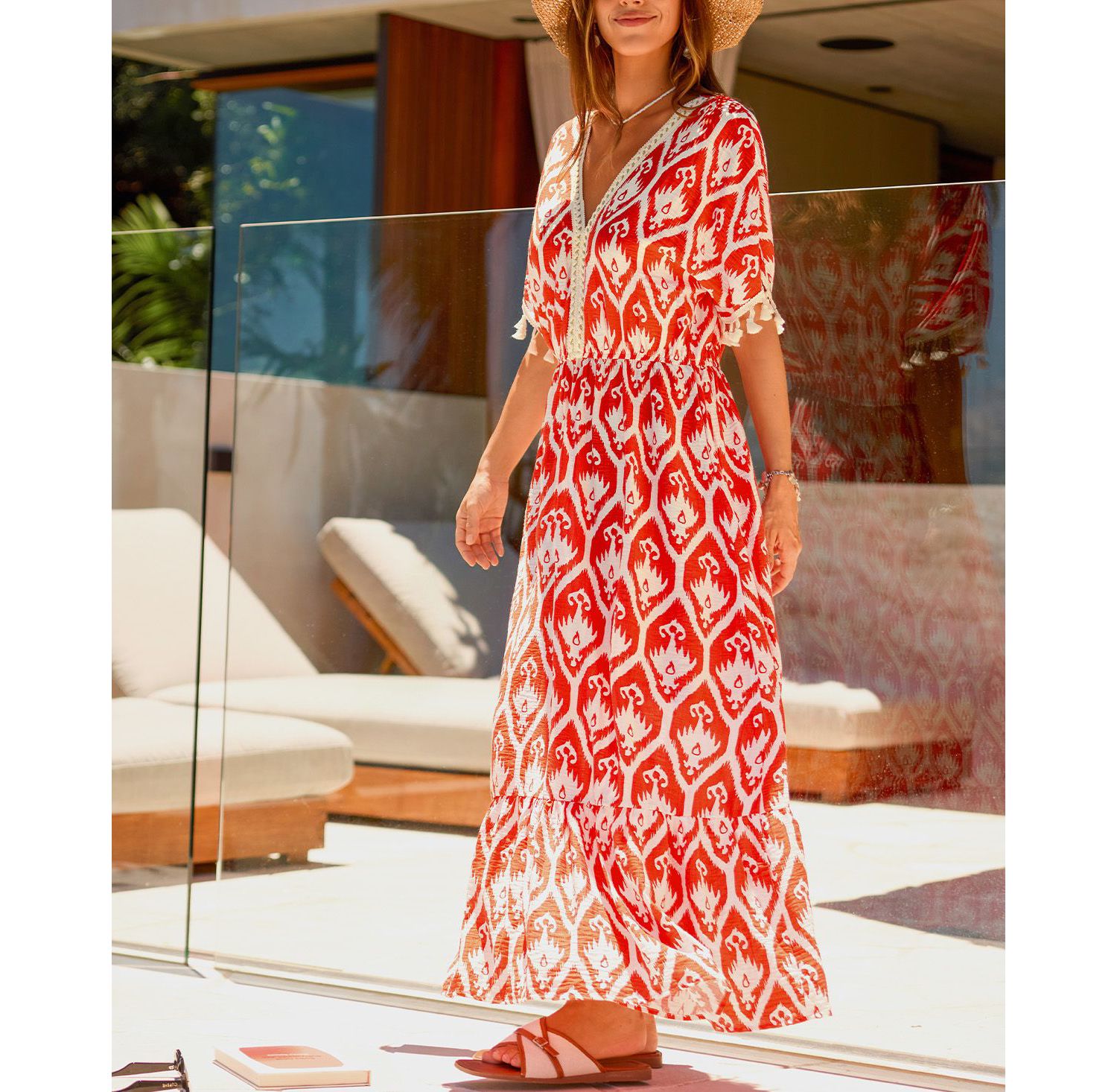 Women's LA Sunset Ornate Maxi Beach Dress