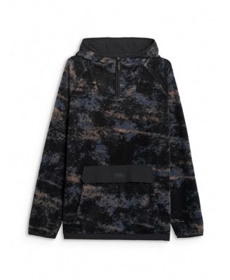 Men's regular fleece with hood - multicolour