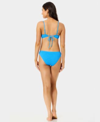 	 Women's  Solid Popcorn Scrunch Texture Scoop Neck Swim Bralette, Macy's Exclusive and Low Rise Bottoms