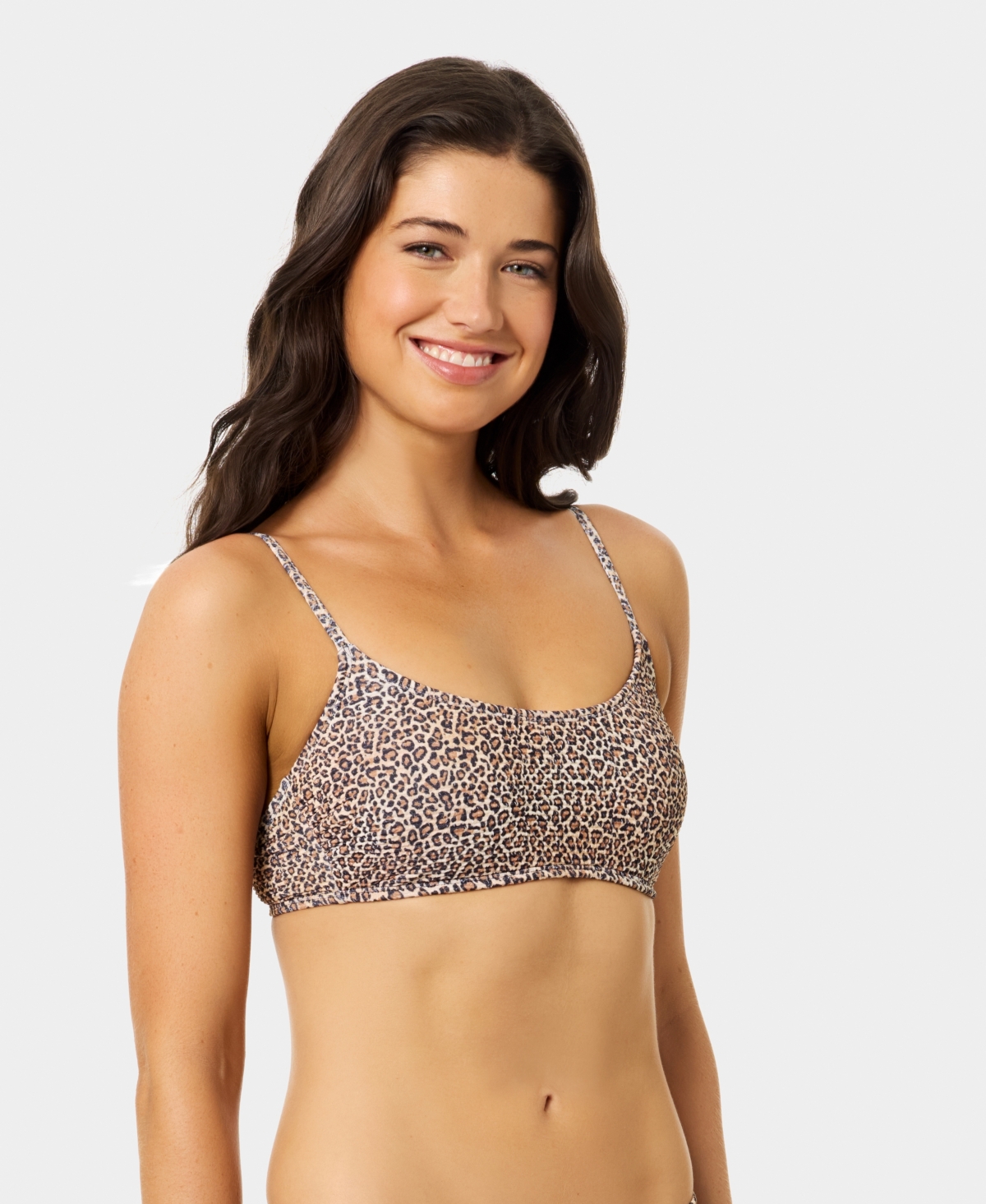 California Waves Women's Solid Scoop Neck Swim Bralette, Created for Macy's