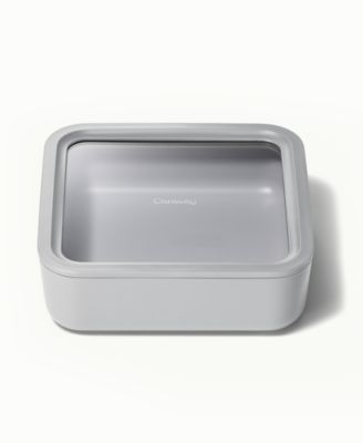 10 Cup Glass Food Container Square Shape with Lid