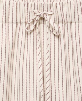 Women's Woven Striped Flannel Pants