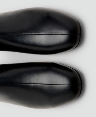 Women's Zipped Leather Ankle Boots