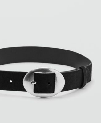 Women's Leather Fur Belt