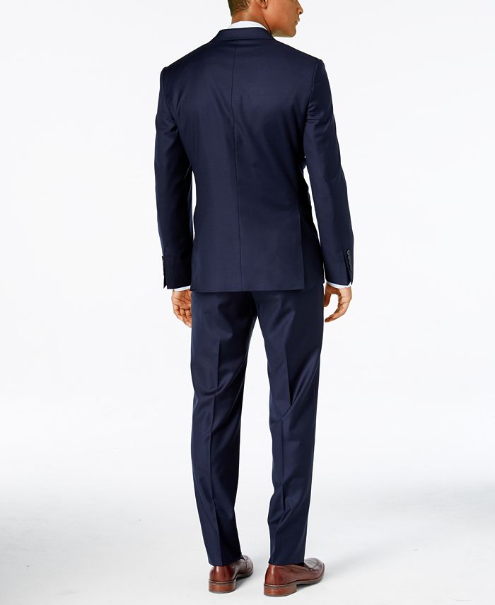DKNY Navy Solid Extra-Slim-Fit Suit - Macy's