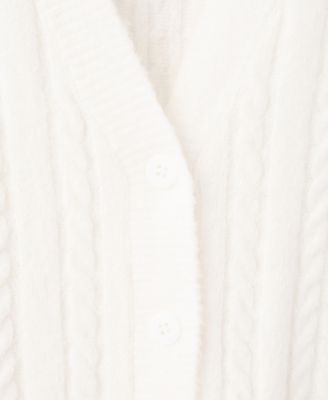 Women's Knitted Braided Cardigan Sweater