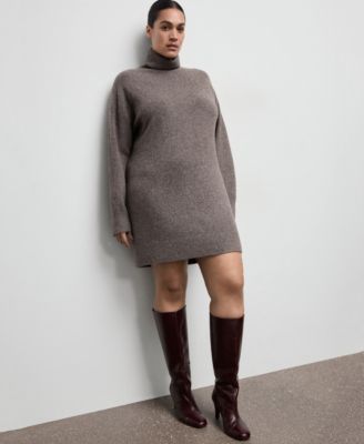Women's Knitted Turtleneck Dress