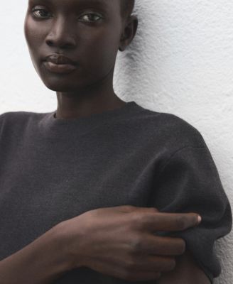 Women's Short-Sleeved Wool Sweater